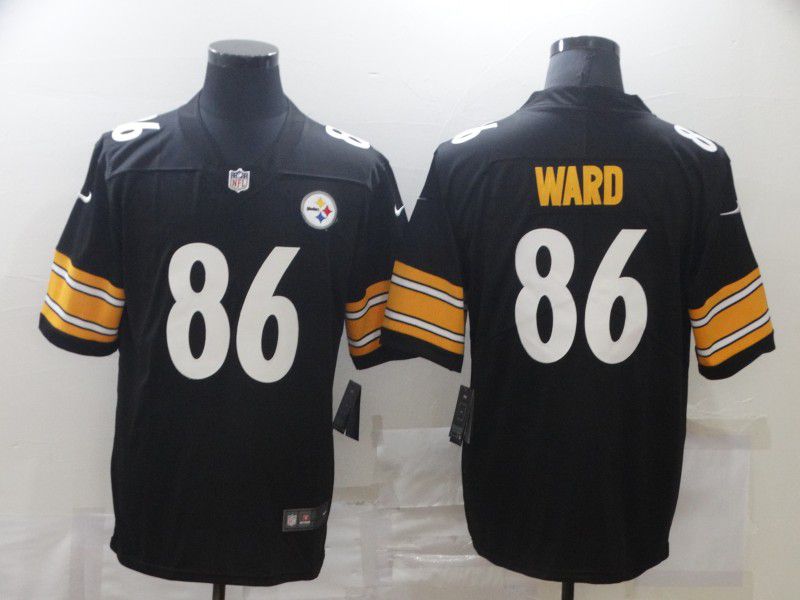 Men Pittsburgh Steelers #86 Ward Black Nike Limited Vapor Untouchable NFL Jerseys